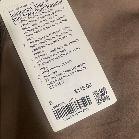 Lululemon align high rise mini flare pant- regular length - Picture 7 of 9